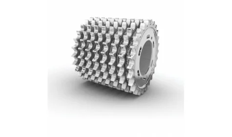 Sprocket for eight strands roller chain